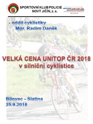 VELKÁ CENA UNITOP ČR 2018 v silniční cyklistice